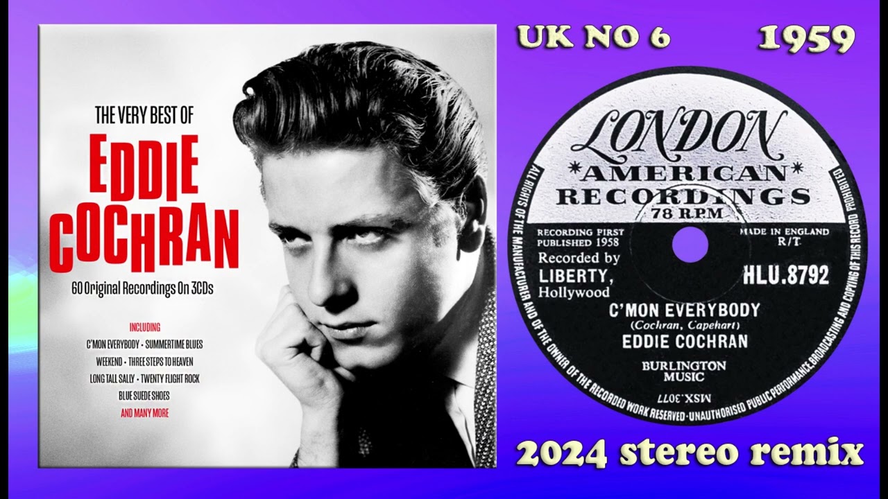 Eddie Cochran - C'mon Everybody - 2024 stereo remix
