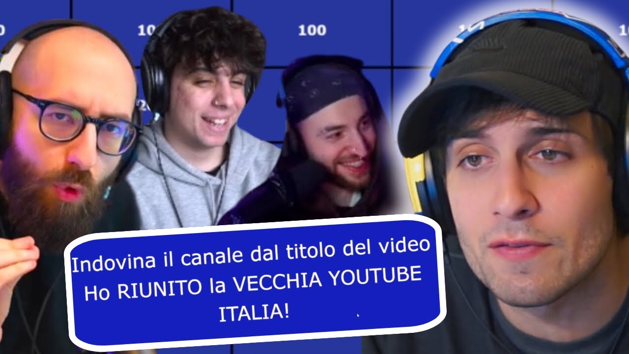 CHI HA RIUNITO LA VECCHIA YOUTUBE ITALIA!! BLUR,MARZA,MANUUXO  E PESH GIOCANO A JEOPARDY!!🔥🔝
