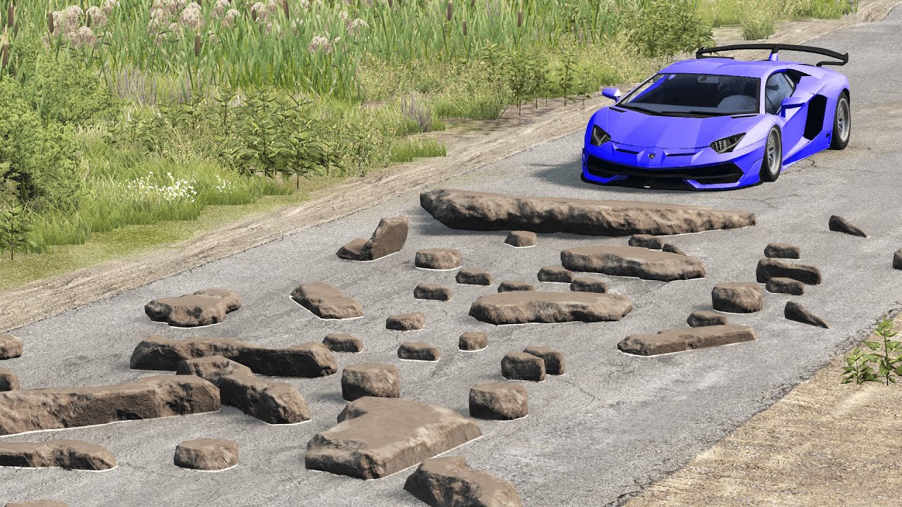 Cars vs Stones – BeamNG.Drive