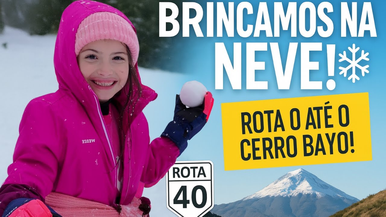 Saímos de Bariloche e BRINCAMOS NA NEVE no Cerro Bayo!  Emoção na Rota 40! [EP.10]