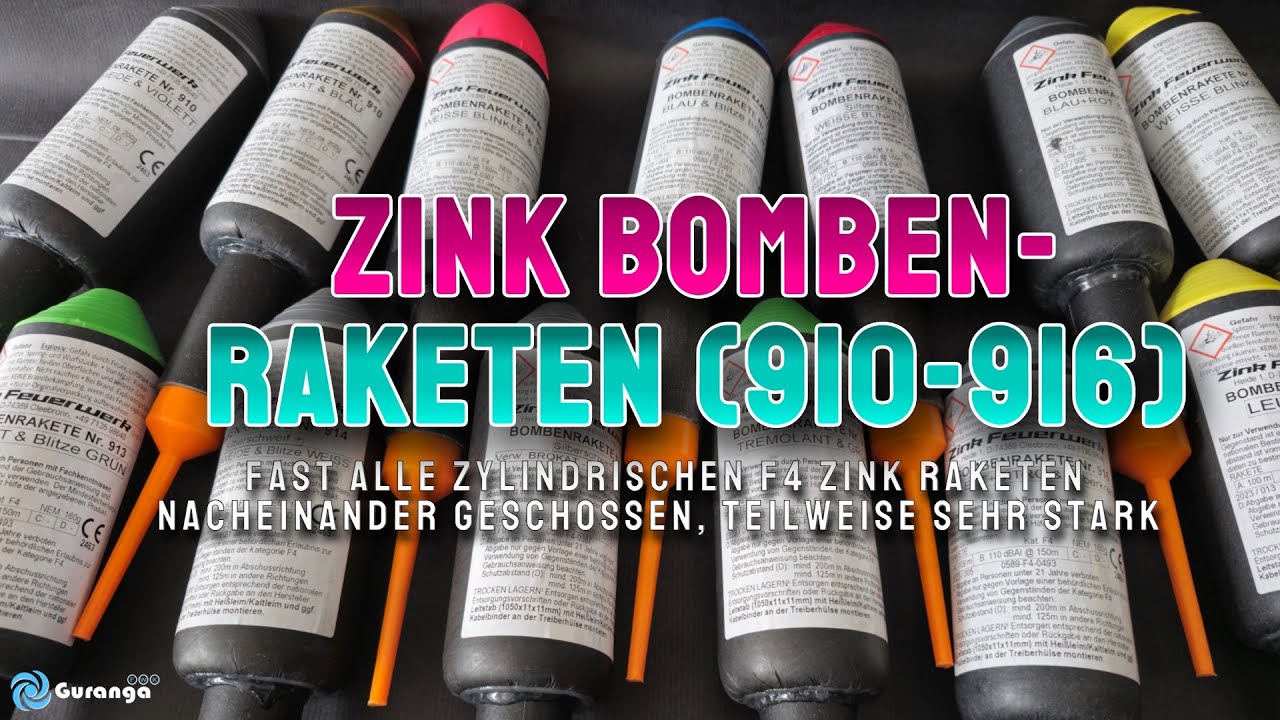 4K | Zink F4 Bomben Raketen - fast alle die es gibt!