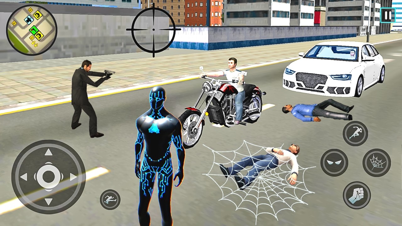 Black Hole Rope Hero Vice Vegas - Fire Truck and Rescue Van Driving - Android Gameplay #2