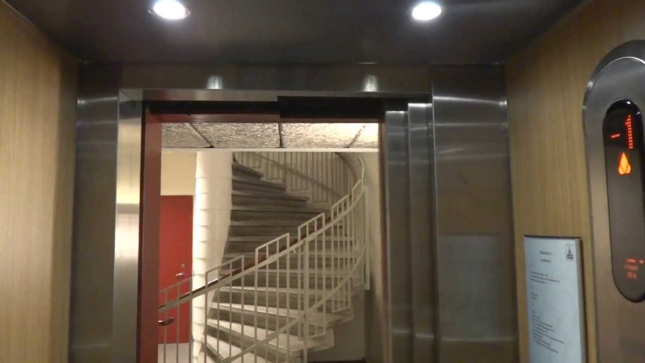 AMAZING KONE (mod.) Roped Hydraulic elevator @ Slaggatan 13, Falun, Sweden.