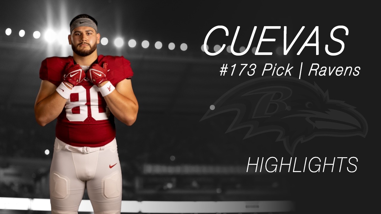 Josh Cuevas Drafted #173 to Baltimore Ravens | Alabama Highlights