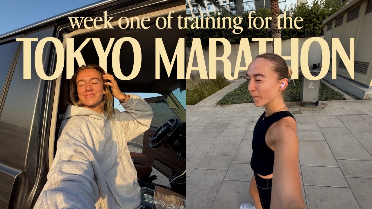 ТРЕНИРОВКА К ТОКИЙСКОМУ МАРАФОНУ, ЭПИЗОД 1 🇯🇵🏅 | еженедельный влог, много еды + просмотр WICKED🩷💚💛
