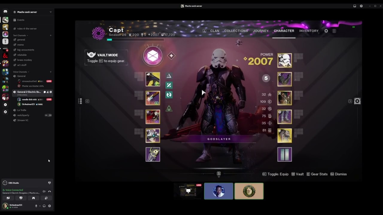 I helped @d2Capt clean his junk drawer (D2 Vault Cleaning)