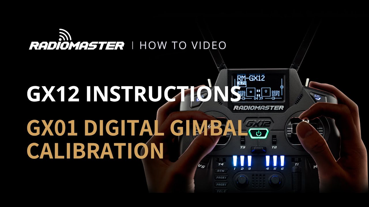 How to Calibrate | RadioMaster GX01 Gimbal Calibration Guide