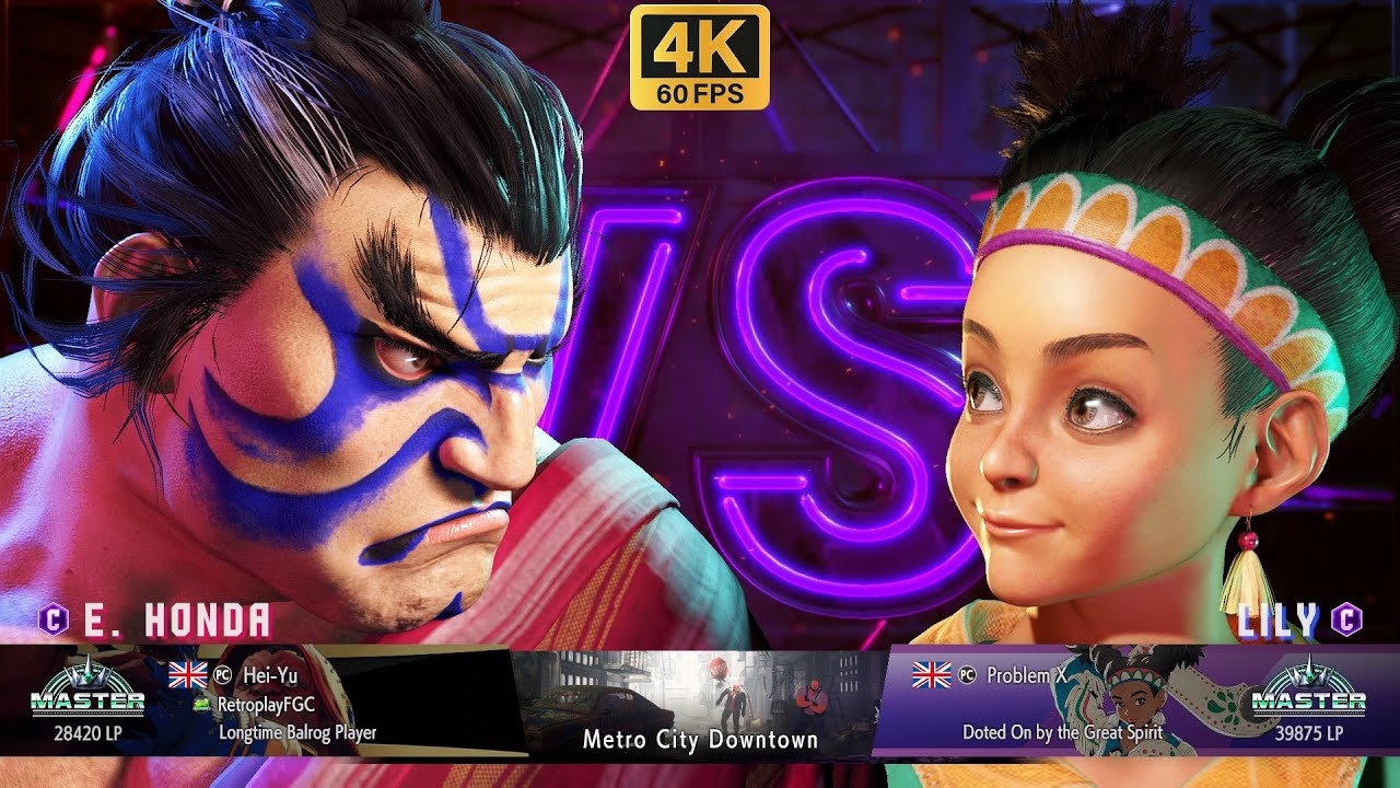 SF6 💥 Hei-Yu (E. HONDA) VS Problem X (LILY) 💥 4K ACTION 💥 STREET FIGHTER 6