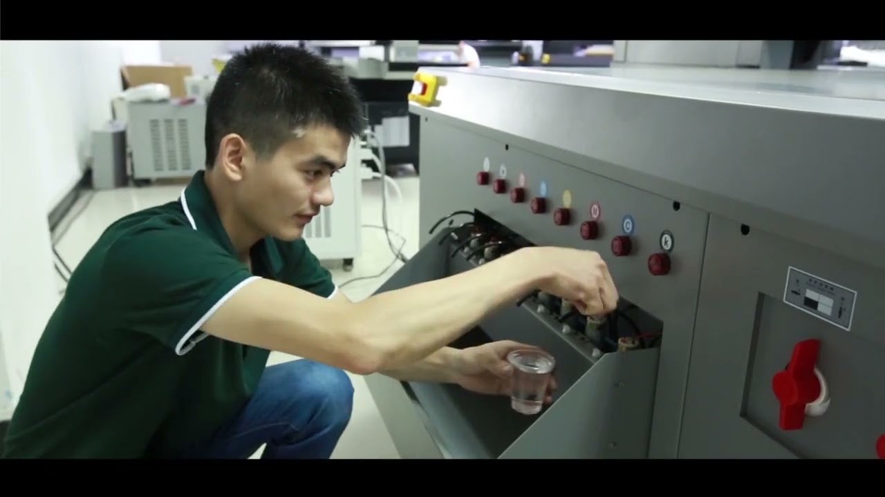 UV flatbed printer installation