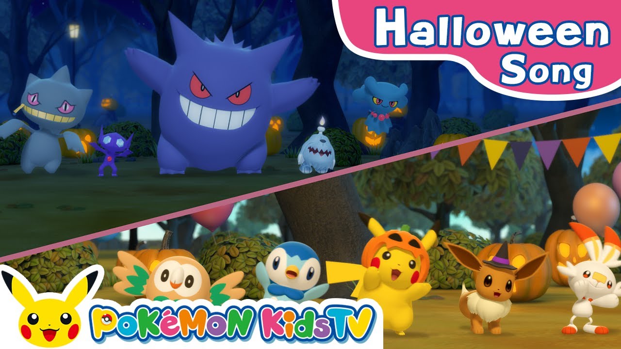 Scary-Happy Halloween | Pokémon Song | Original Kids Song | Pokémon Kids TV