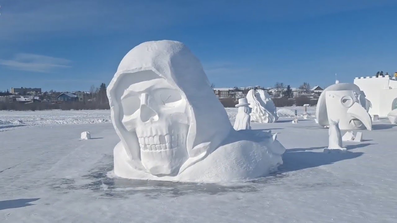 Frozen Life || Winter Fun  #icecarving  #icecastle  #frozenlake #iceroad #viral #winter 