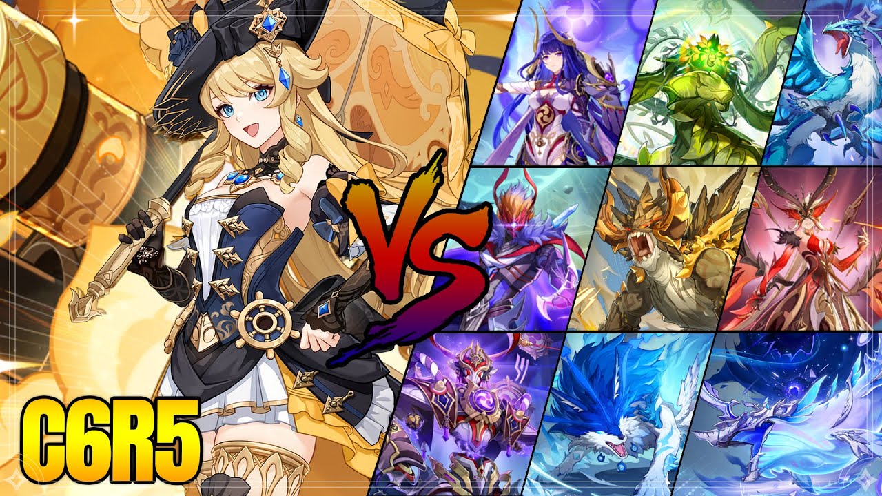 C6R5 Navia VS ALL Weekly Bosses | Navia Showcase |【Genshin Impact】