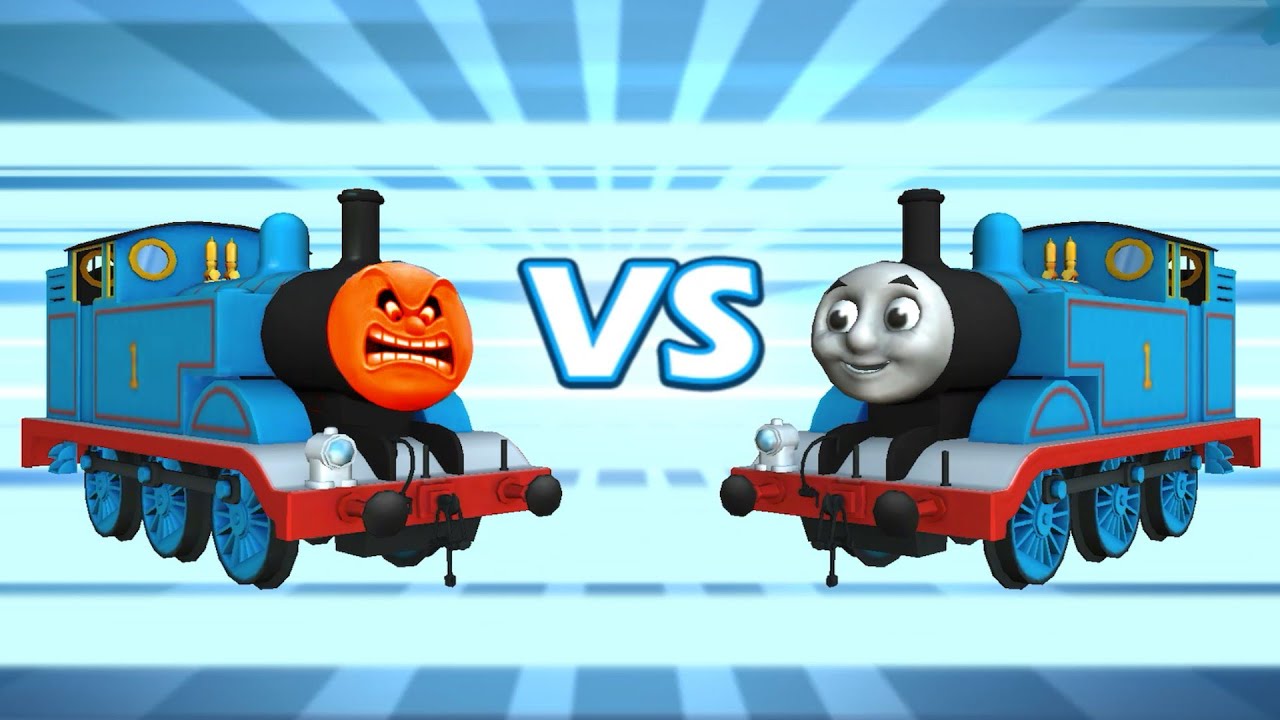Tren Tomas contra Thomas!. Tomas el tren corre contra si mismo!. Tomas en español.