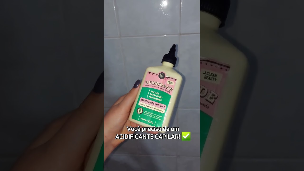HIDRATA CABELO E N&Atilde;O ADIANTA? Testa a ACIDIFICA&Ccedil;&Atilde;O! #acidificante #acidificacao