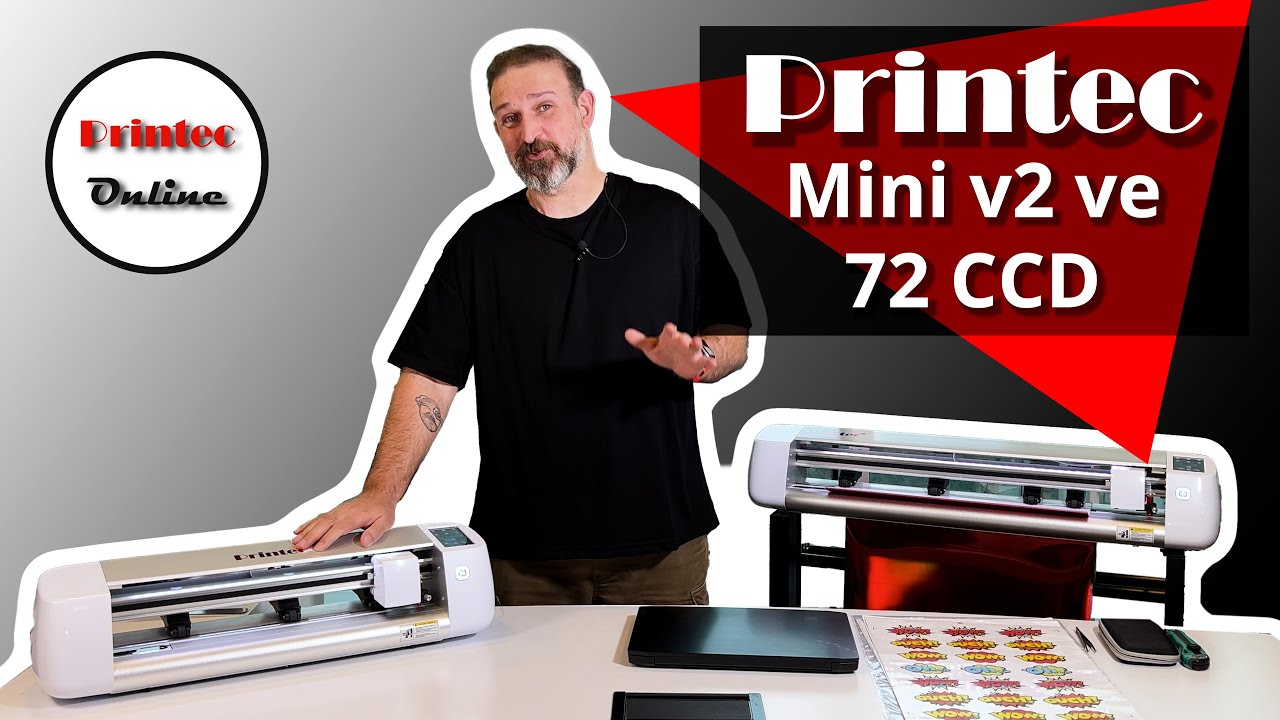 İnanılmaz fiyat/performans folyo ve etiket kesim makinelerimiz Printec Mini v2 ve Printec 72 CCD