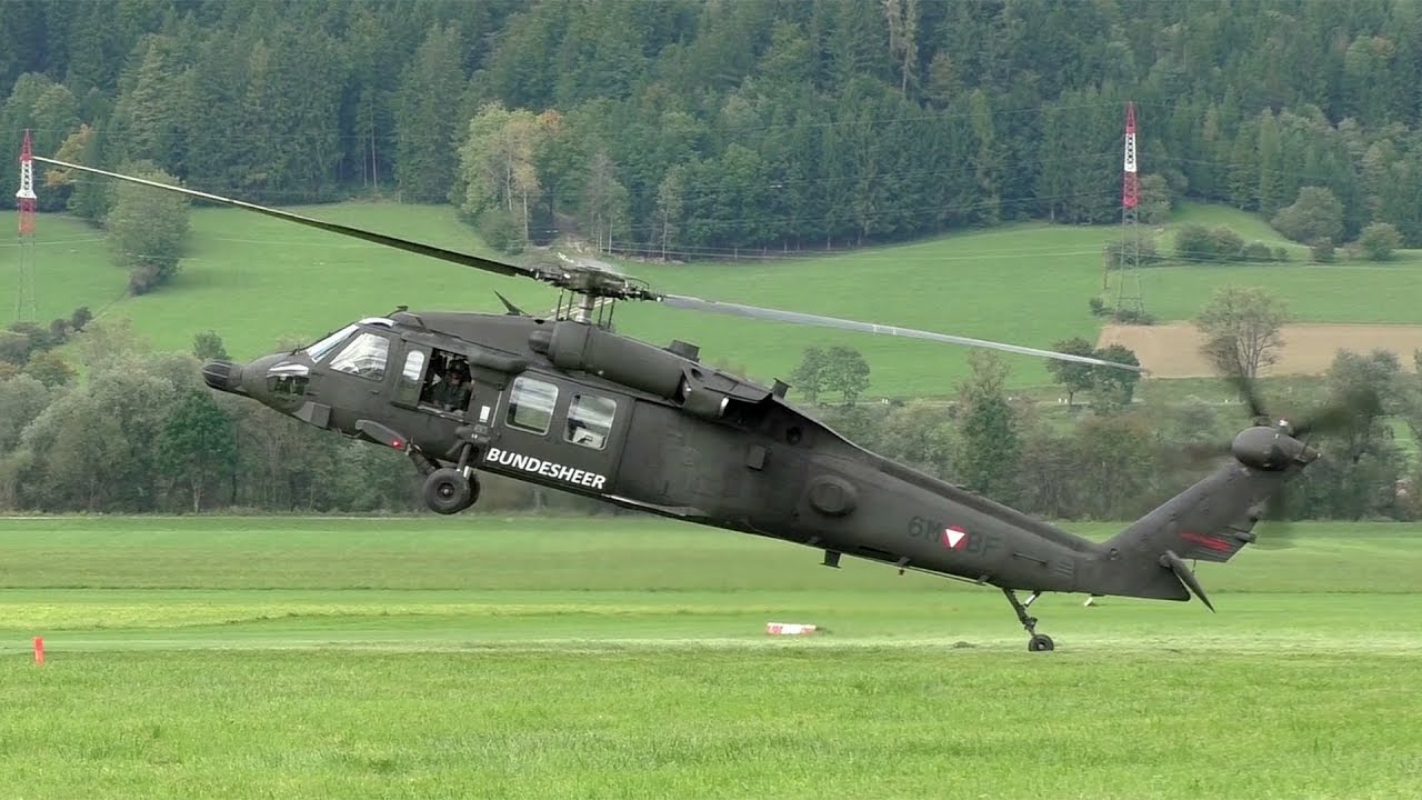 Austrian Air Force Black Hawk display | 50 years Alouette Airfest LOXA