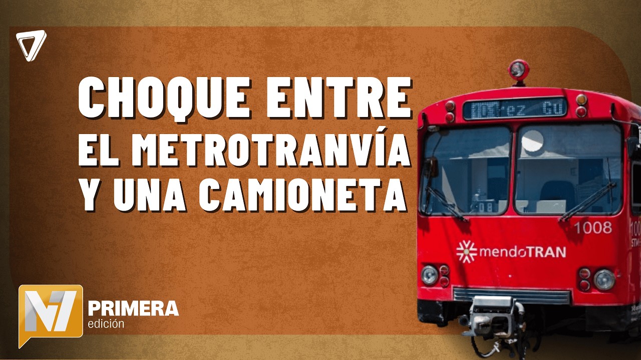 CHOCÓ el METROTRANVÍA y una CAMIONETA: no se registraron HERIDOS