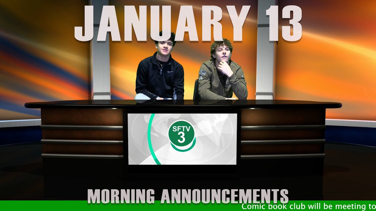 Morning Announcements 1.13.26