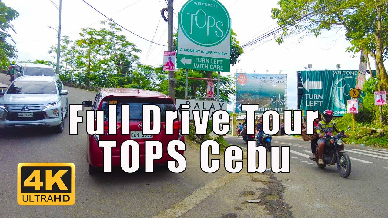 Cebu City to Tops | Drive Tour 4K | Busay, Cebu City, Cebu Philippines