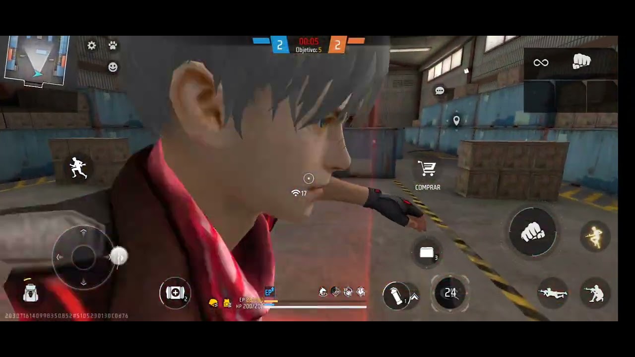 Jogando gladiadores do Free fire 