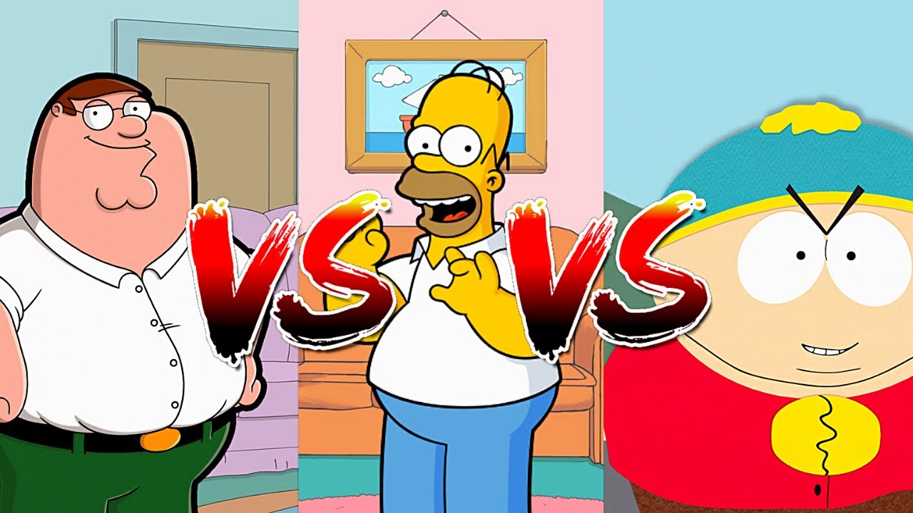 Family Guy vs Simpsons vs South Park