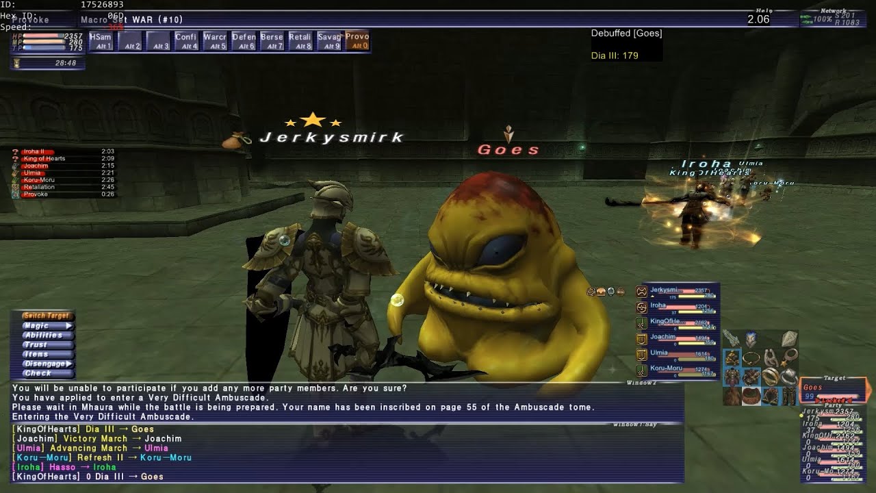 FFXI Warrior Solo Ambuscade Vol. 2 VD Flan December 2025