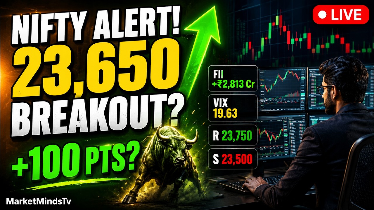 NIFTY 23,650 Alert 🚨 23,750 Breakout or 23,500 Crash? | Live 19 May