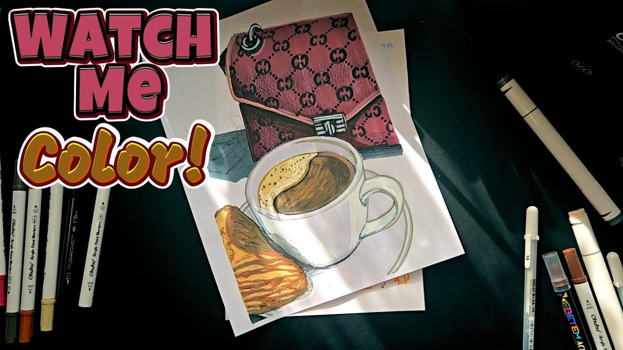 Luxury Coffee Break Coloring