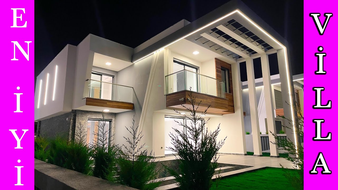 satılık özel havuzlu müstakil bahçeli lüks villa ev turu Kuşadası