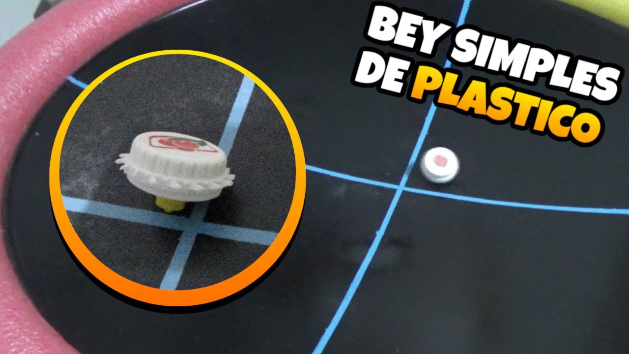 BEYBLADE CASEIRO SIMPLES DE PLÁSTICO - COMO FAZER E COMO LANÇAR?