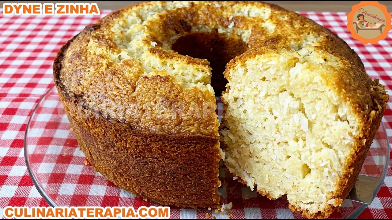 BOLO DE COCO COM LEITE CONDENSADO E FLOCÃO DE ARROZ SUPER FOFINHO 😍 | Receita Fácil e Irresistível