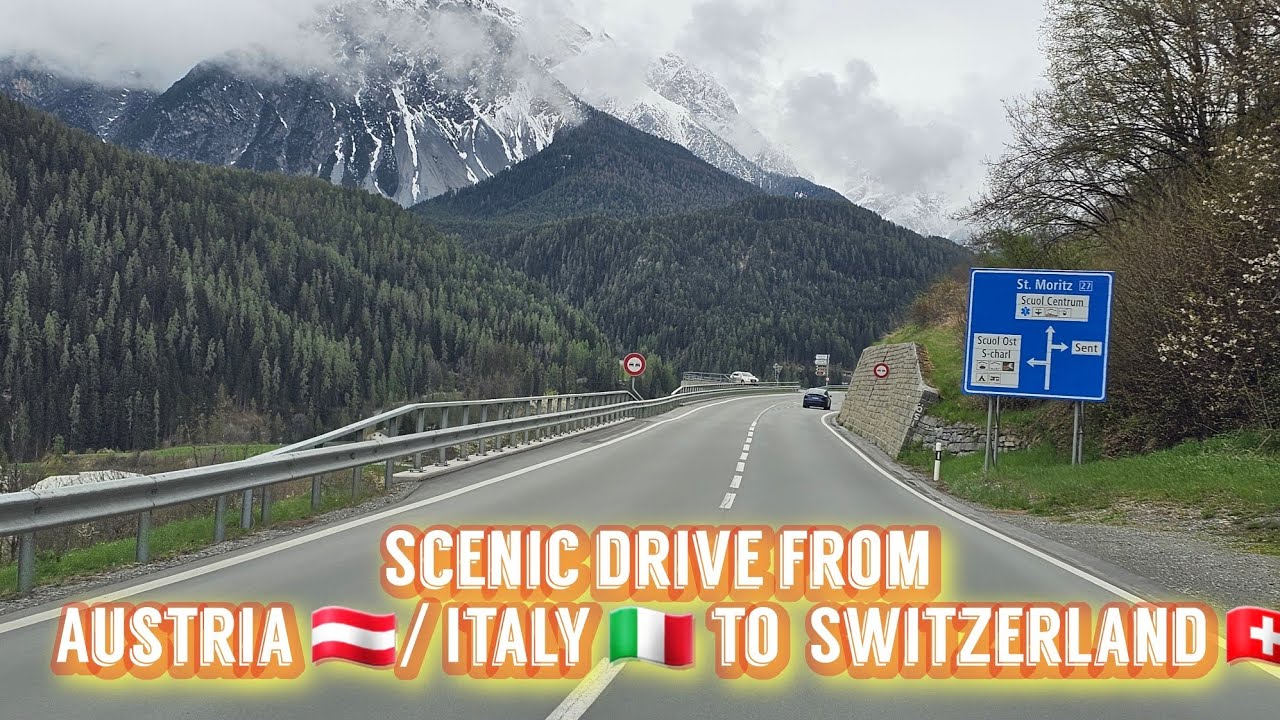 Beautiful Alpine Drive :  Austria 🇦🇹 through  Italy 🇮🇹  to Lugano Switzerland 🇨🇭