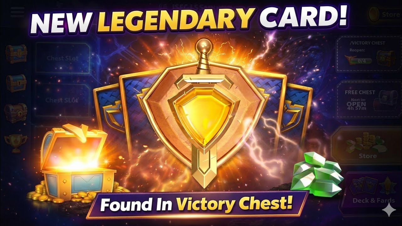 New Legendary Card From Victory Chest 😱 | Lucky Chest Opening | Castle Crush