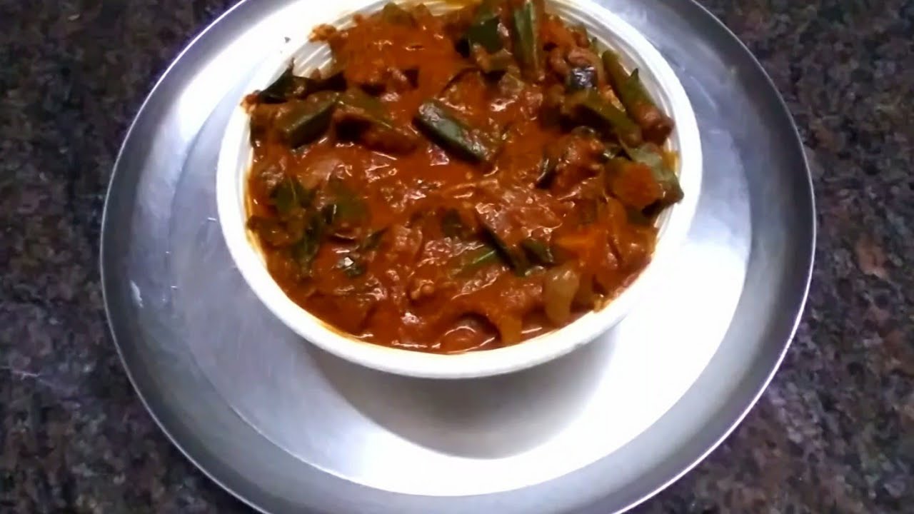 Bendekai pulimunchi (ಬೆಂಡೆಕಾಯಿ ಪುಲಿಮುಂಚಿ)