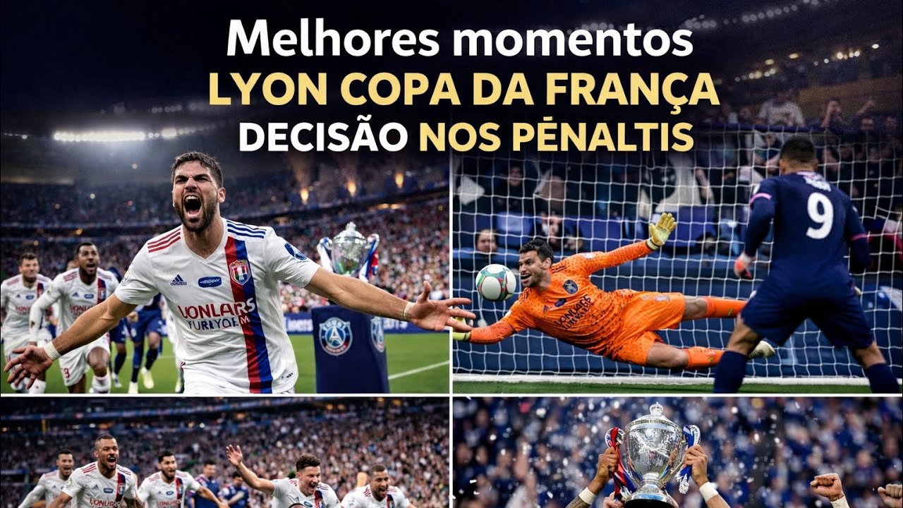 Drama Total! Lens 2x2 Lyon | Melhores Momentos e Pênaltis na Copa da França ⚽😱