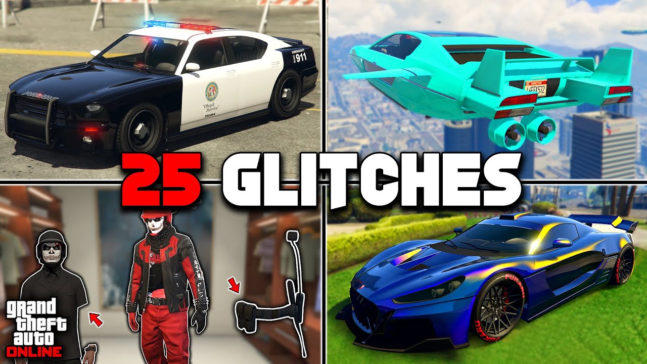 25 глюков в GTA 5 Online!
