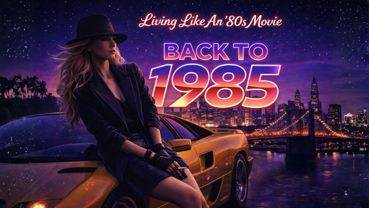 BACK TO 1985 🎬 Living Like An 80s Movie 🎧 Dreamy Synthwave & Retro Night Drive Mix 🌙 1 Hour