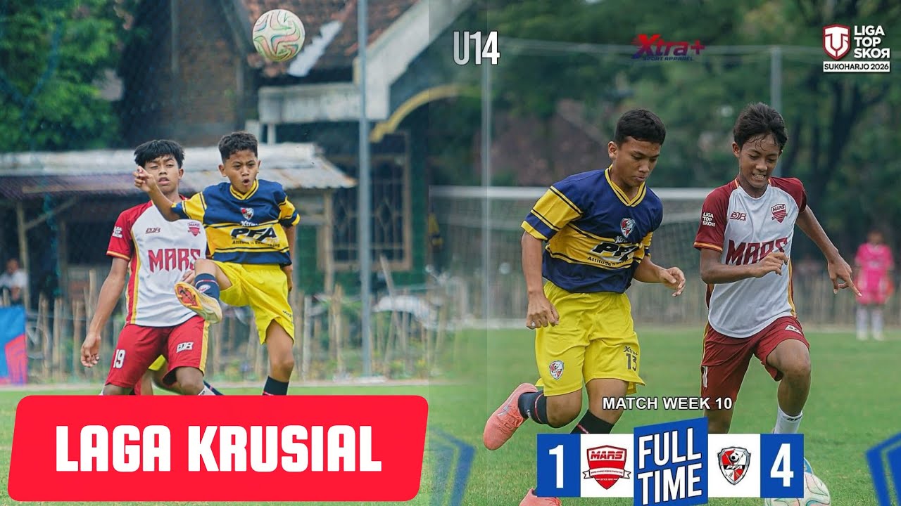 LAGA KRUSIAL | PFA VS MARS SOLO | LIGA TOPSKOR U14 