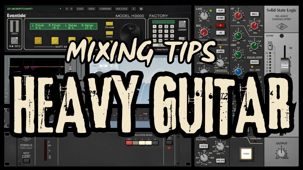 Mixing Tips: HEAVY GUITARS | EQ, Compression, Widening etc.