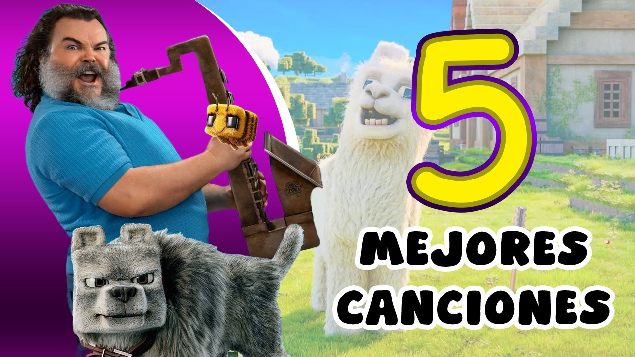 Top 5: Canciones de Minecraft la Película (lyrics) Inglés y español