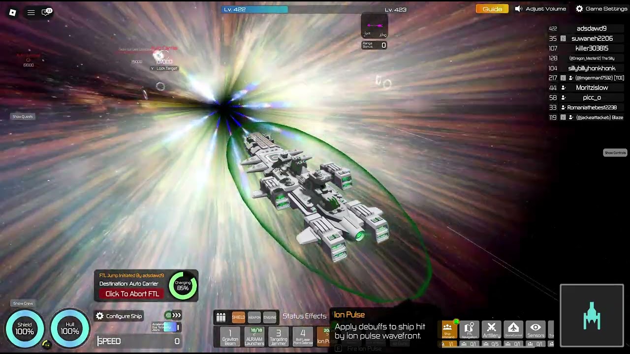 Roblox Starbasis | Beating auto carrier no damage
