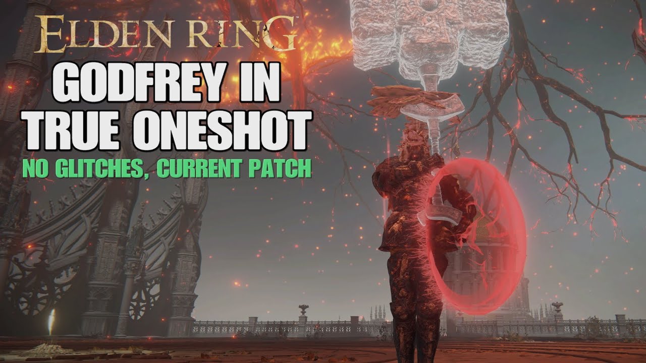 Godfrey in True Oneshot with Giant Crusher | Elden Ring