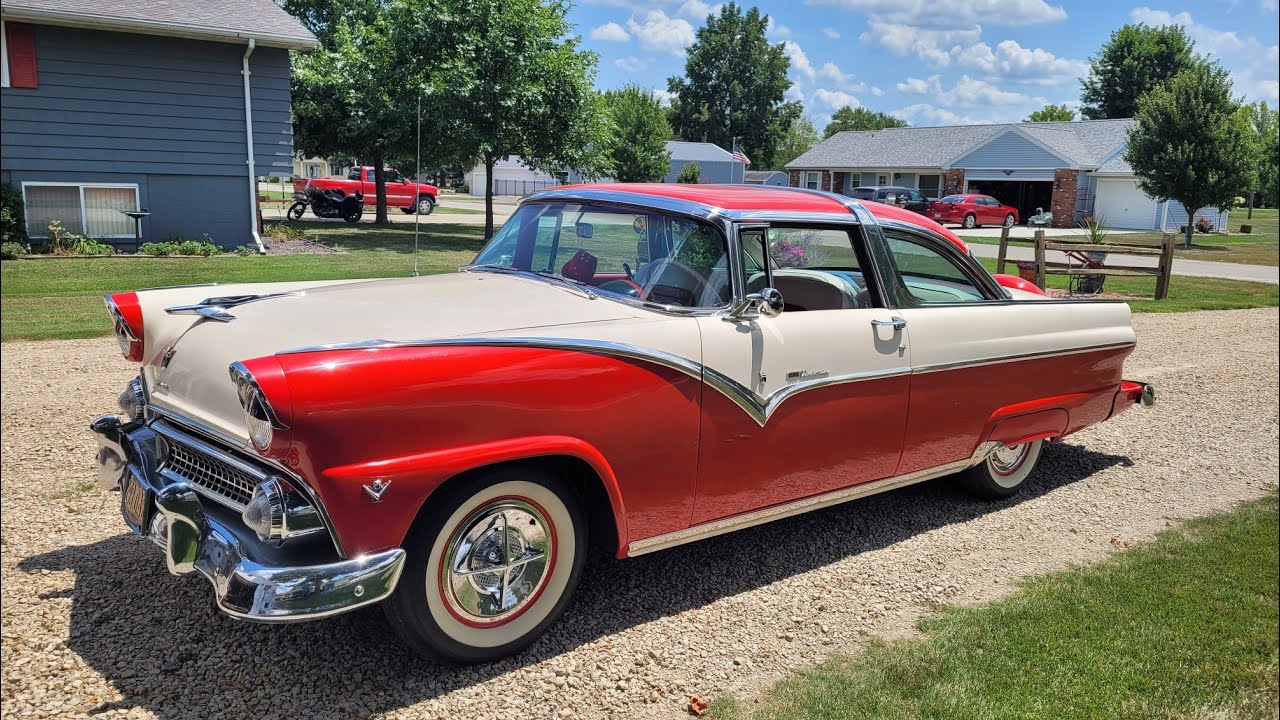Оригинальный Ford Fairlane Crown Victoria 292 1955 года с гидроусилителем руля, тормозами, окнами...