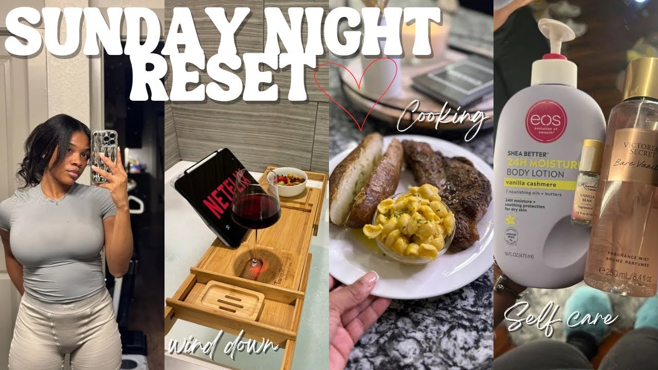 UNWIND WITH ME | MY CHILL SUNDAY NIGHT ROUTINE, NETFLIX, COOKING, SELF CARE + MORE Akeira Janee’