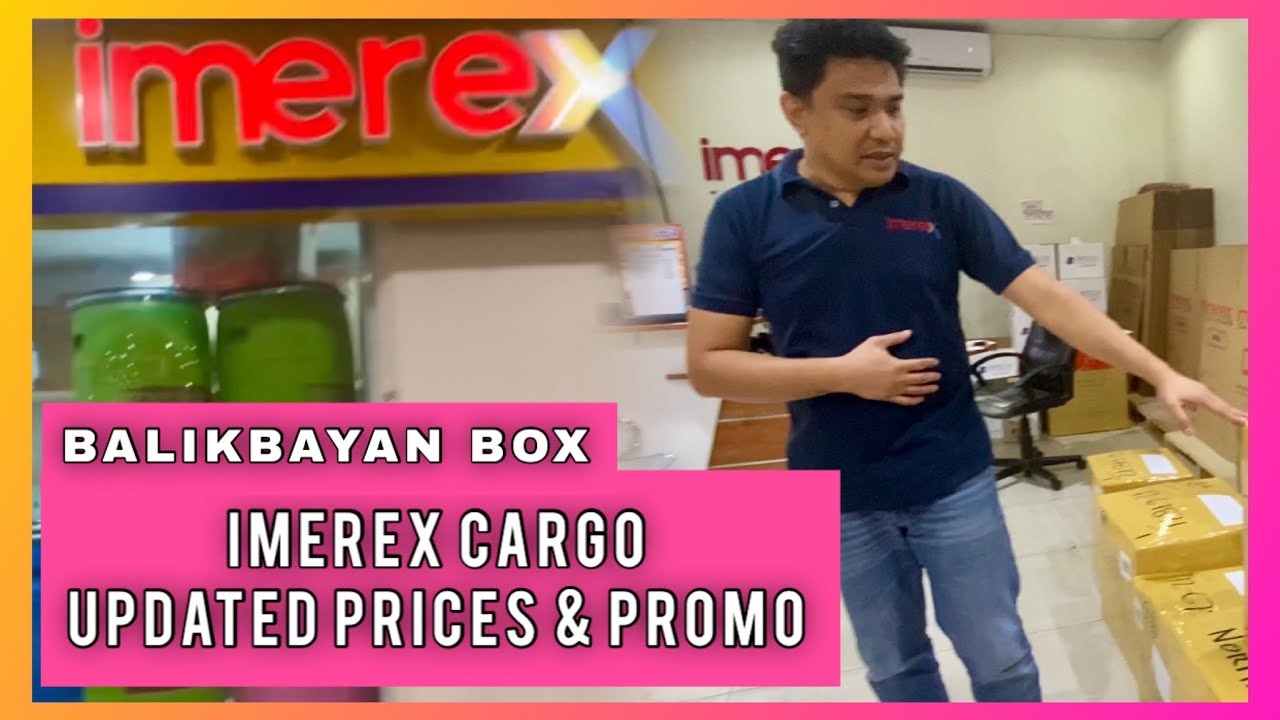 Imerex cargo updated prices and promo | Balikbayan box | Jewel TV
