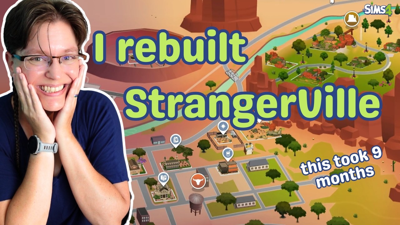 I rebuilt every lot in StrangerVille | Sims 4