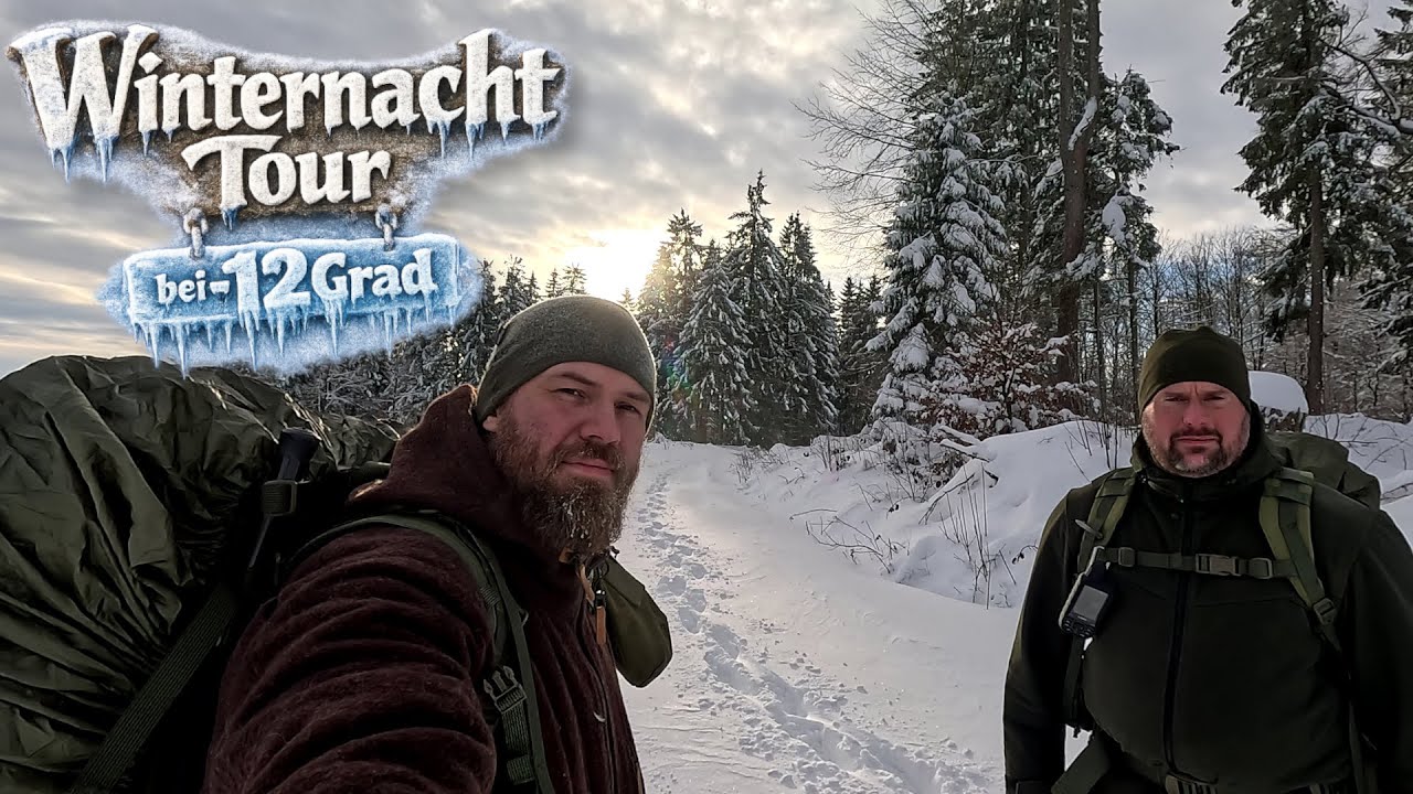 Wenn der Wald gefriert | Bushcraft Tour bei -12 Grad im Tiefwinter