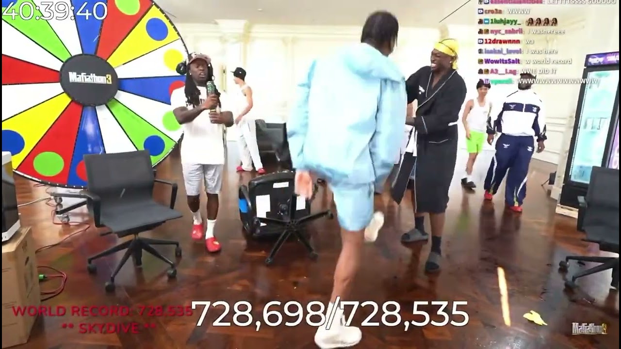 Kai breaks world record again❤️ #kaicenat #mafiathon3