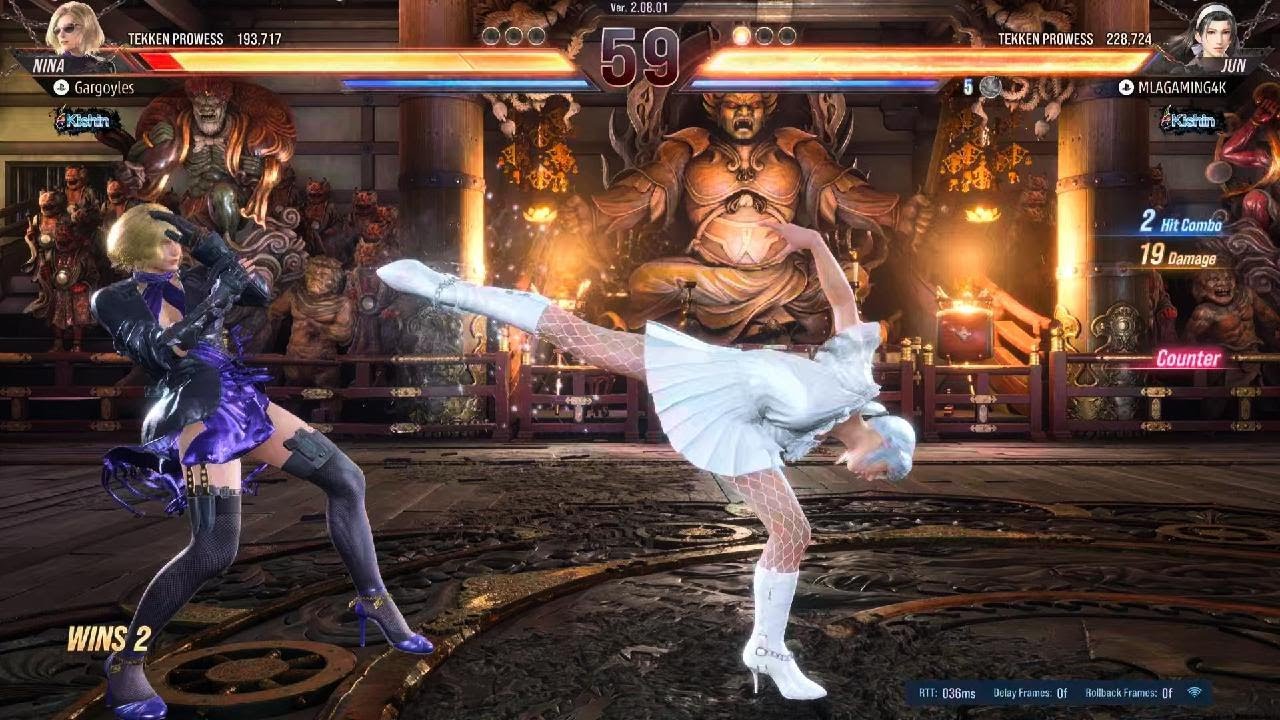 TEKKEN8 Nina Williams vs jun kazama online battle