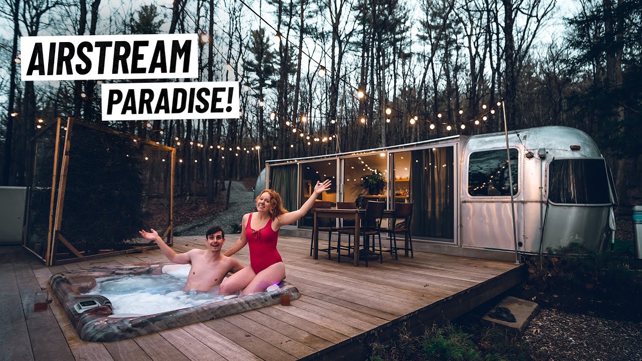 Мы остановились в винтажном кемпере Airstream! + Исследуем долину реки Гудзон, Нью-Йорк!